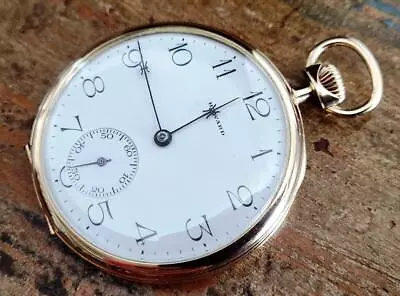 E Howard 14 KT Solid Gold  Drum Case  12 Size Pocket Watch Circa 1915 Excellent • $950