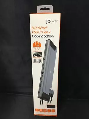 Authentic J5Create M.2 NVMe USB-C Gen 2 Docking Station (JCD552) • $55