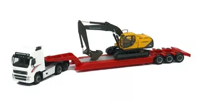 Volvo FH12 With Lowboy And Volvo EC210 Tracked Excavator • $54.99