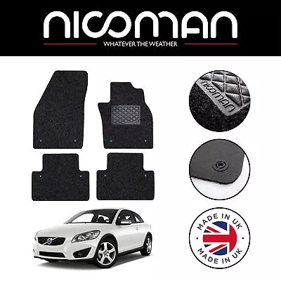 Volvo C30 2007-2014 GENUINE DELUXE Fitted Car Floor Mats Black Set • $32.31