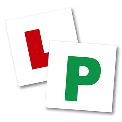 4 X Magnetic L & P Plates Learner New Driver Exterior Car Secure Safe Sign • £1.65