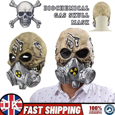 Halloween Gas Mask Chernobyl Radiation Chemical Nuclear Zombie Latex Gas Mask • £6.99