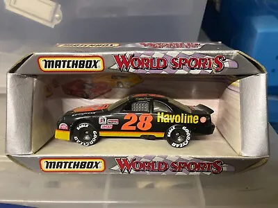 1:43 Matchbox World Sports 1993 #28 Havoline Thunderbird Davey Allison Ws-700  • £15