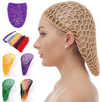 Hair Net Decor French Women US Hair Hairnet Turban Mesh Fish Crochet Net Snood • £2.71