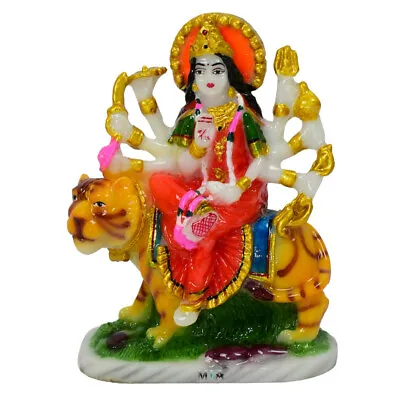 $14.65 • Buy Durga Sherawali Mata Rani Idol Statue Murti For Home & Mandir Decor Showpiece