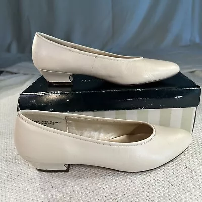 Naturalizer Solar Bone Woman’s Size 9 Narrow LEATHER PUMPS HEELS SHOES VINTAGE • $6.98