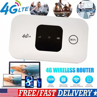 4G Pocket WiFi Router With SIM Card Slot Wireless Modem Wide Coverage Broadband • $18.39