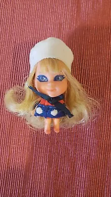 Vintage Mattel Liddle Kiddles Kiddle Lucky Locket LORELEI DOLL #3717 With Hat • $23