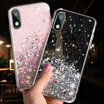 For Huawei Y5 Y6 Y7 Y9 2019 Mate 30 Glitter Star Gel Phone Case Soft TPU Cover • £4.55