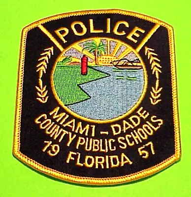 Miami-dade Florida  1957  County Public Schools  4 1/4   Police Patch ( Type 2 ) • $8