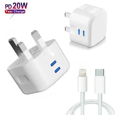 £3.85 • Buy For IPhone 14 13 12 11 Pro Mini XS MAX Fast Charging USB-C PD Plug Charger Cable