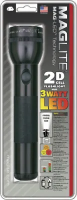 Mag-Lite 2D Cell Flashlight Black 10  Overall. Aircraft Grade Aluminum Body With • $42.91