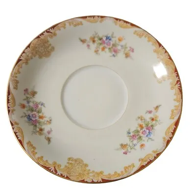 Noritake Mystery 175 Saucer Porcelain Gold Trim Made In Occupied Japan EUC • $17.99