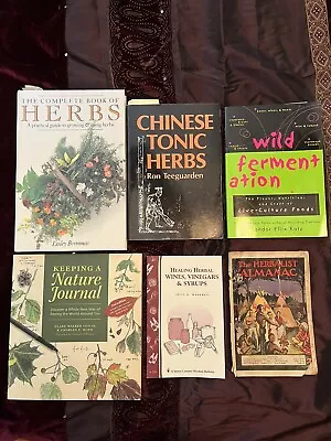 Holistic Herbal Medicinal Therapy Plants Book Lot • $19.95