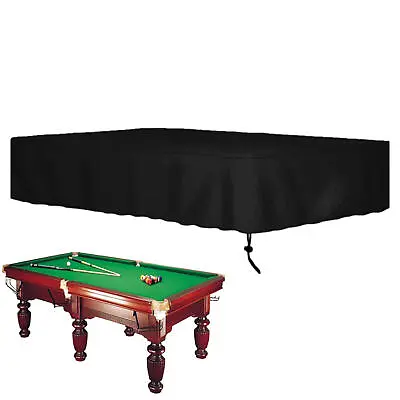 Pool Table Cover 210D Oxford Cloth Waterproof Pool Table Cover With Drawstring • $52.81