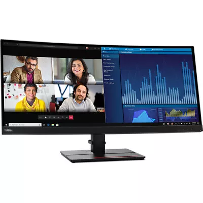 Lenovo P34w-20 34  1440p HDR Curved Monitor 3440x1440 • $299.99