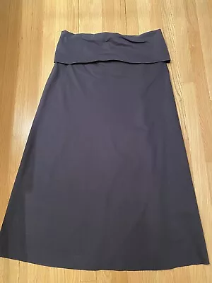 NWOT COS Maxi Skirt Cotton Maternity Pull On Size L Navy • £23.14