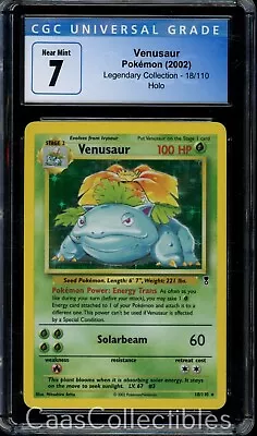 $69.99 • Buy 2002 Pokemon Legendary Collection Venusaur Holo Rare 18/110 - CGC 7 - Near Mint