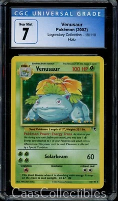 $69.99 • Buy 2002 Pokemon Legendary Collection Venusaur Holo Rare 18/110 - CGC 7 - Near Mint