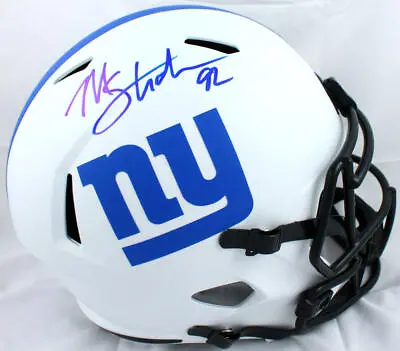 Michael Strahan Autographed NY Giants F/S Lunar Speed Helmet-Beckett W Hologram  • $289