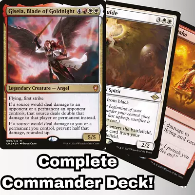 Gisela Blade Of Goldnight Commander Deck EDH 100 Magic Cards Custom MTG Angels • $97.19