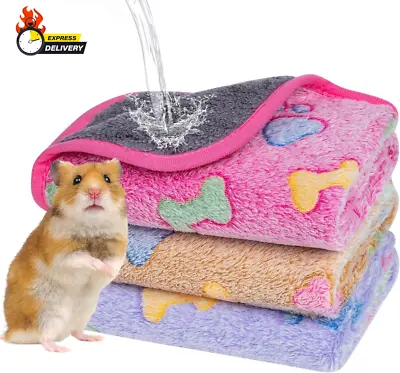 Waterproof Guinea Pig Blankets 1 Pack 3 Washable Guinea Pig Fleece Cage Liners • $9.73