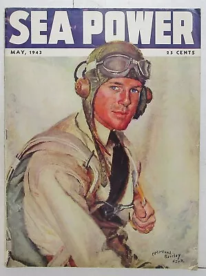 May 1943 Sea Power Magazine (McClelland Barclay Cover) • $44.95