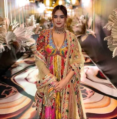 Party Wear Anarkali Gown Salwar Kameez Pakistani Indian Wedding Dress Bollywood • $47.19