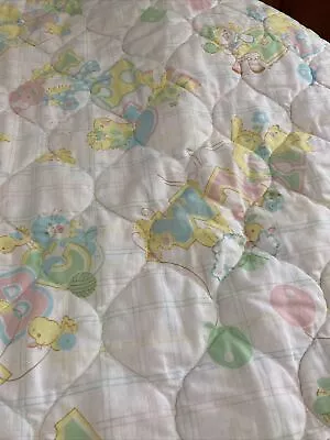 ~Vintage 1981 Kendall Company Alphabet Baby Crib Quilt Comforter Bedding • $19.99