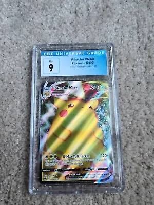 $15 • Buy Pokemon TCG English CGC 9 Pikachu VMAX Vivid Voltage 044/185