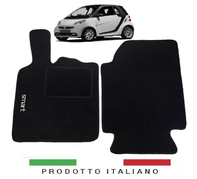 Tappetini Auto Per Smart 1 Serie - Moquette Nera Con Battitacco - Modello W450 Sagomato - Foto 9
