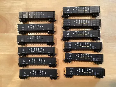 N Scale Lot Of 12 Hopper Cars With Micro Trains Trucks! Ex! • $119.95