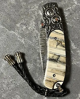 LIMITED EDITION 2011 William Henry Knife *WHITEHORSE* B09 Mammoth Fossil #25/50 • $1369.97