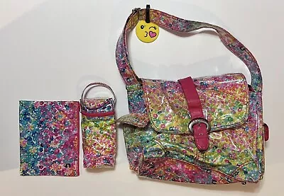 Kalencom New Orleans  Floral Laminated Buckle Messenger Diaper Bag • $29.99