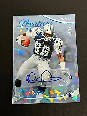 2023 Prestige Xtra Points Michael Irvin Cracked Ice Auto #ed 10/10 • $200