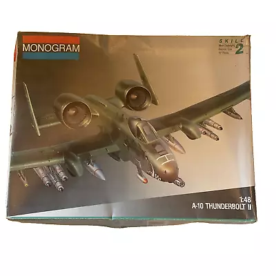 1/48 Monogram A-10 Thunderbolt II Warthog USAF Jet Plastic Model Kit Open Box • $17.99