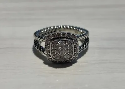 David Yurman Sterling Silver D=0.50ct 5.1g Ring Selling As-Is Size 6 • $350