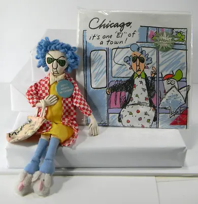 Hallmark MAXINE Lot Of 2 - Doll And  Chicago It's One EL T-Shirt (Sz XL) - VG • $27.29