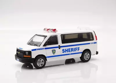 1:64 NYPD Sheriff Police Express 3500 Van Sports Model Diecast Metal Car • $21.99