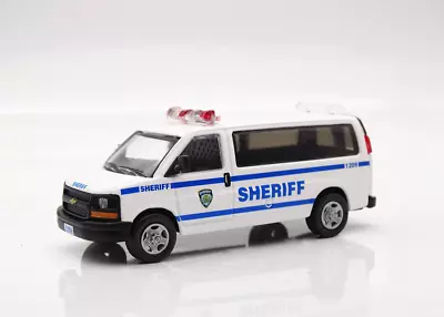 ZD 1:64 NYPD Sheriff Police Express 3500 Van Sports Model Diecast Metal Car BN • $21.99
