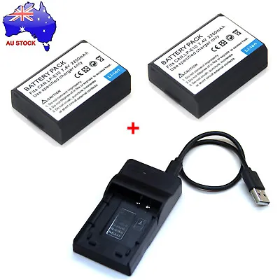 AUS Battery / Charger For Canon EOS 1100D 1200D 1300D 1500D 2000D 3000D DS126701 • $21.88