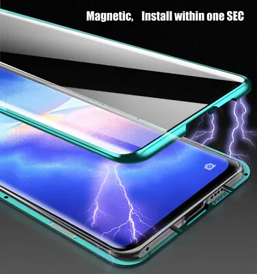 $27.43 • Buy Metal Magnetic Phone Case Cover For OPPO A54s A16s A54 5G A74 5G A94 5G Find X3