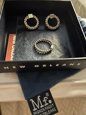 Mignon Faget Halo Ring And Stud Earrings Rose Gold FREE SHIPPING!! • $120