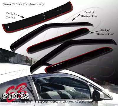 Vent Shade Outside Mount Window Visor Sunroof Type2 5pcs Mazda 6 Mazda6 10-12 • $50.94