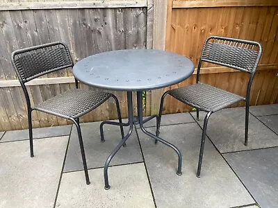 Used Kea Lacko Outdoor Table & 2 Chairs Grey • £60