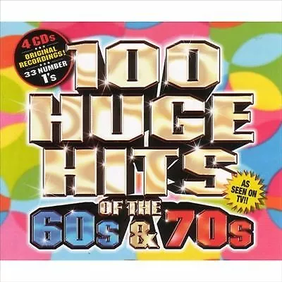 Various Artists : 100 Huge Hits Of The 60's And 70's CD 4 Discs (2008) • £3.84