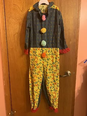 $9.99 • Buy Vintage Handmade Home Made Clown Costume 70s Halloween 