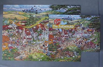 Mike Jupp's I LOVE THE FARMYARD Jigsaw 1000 Pieces Gibsons Collectible Puzzle • £5.99