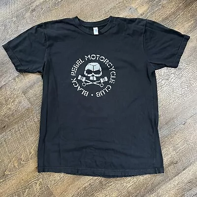 Vintage Black Rebel Motorcycle Club T-Shirt L Skull & Pistons Baby 81 ERA BRMC • $19.99