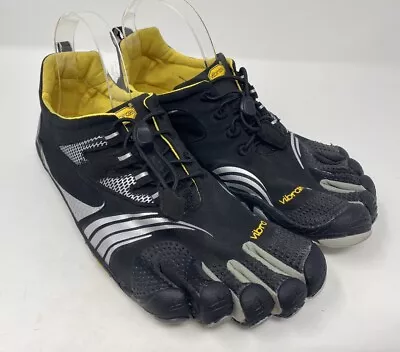 Vibram FiveFingers Komodo Sport Grey Black Yellow Shoes Size 43 Mens 14M3602 • $39.55